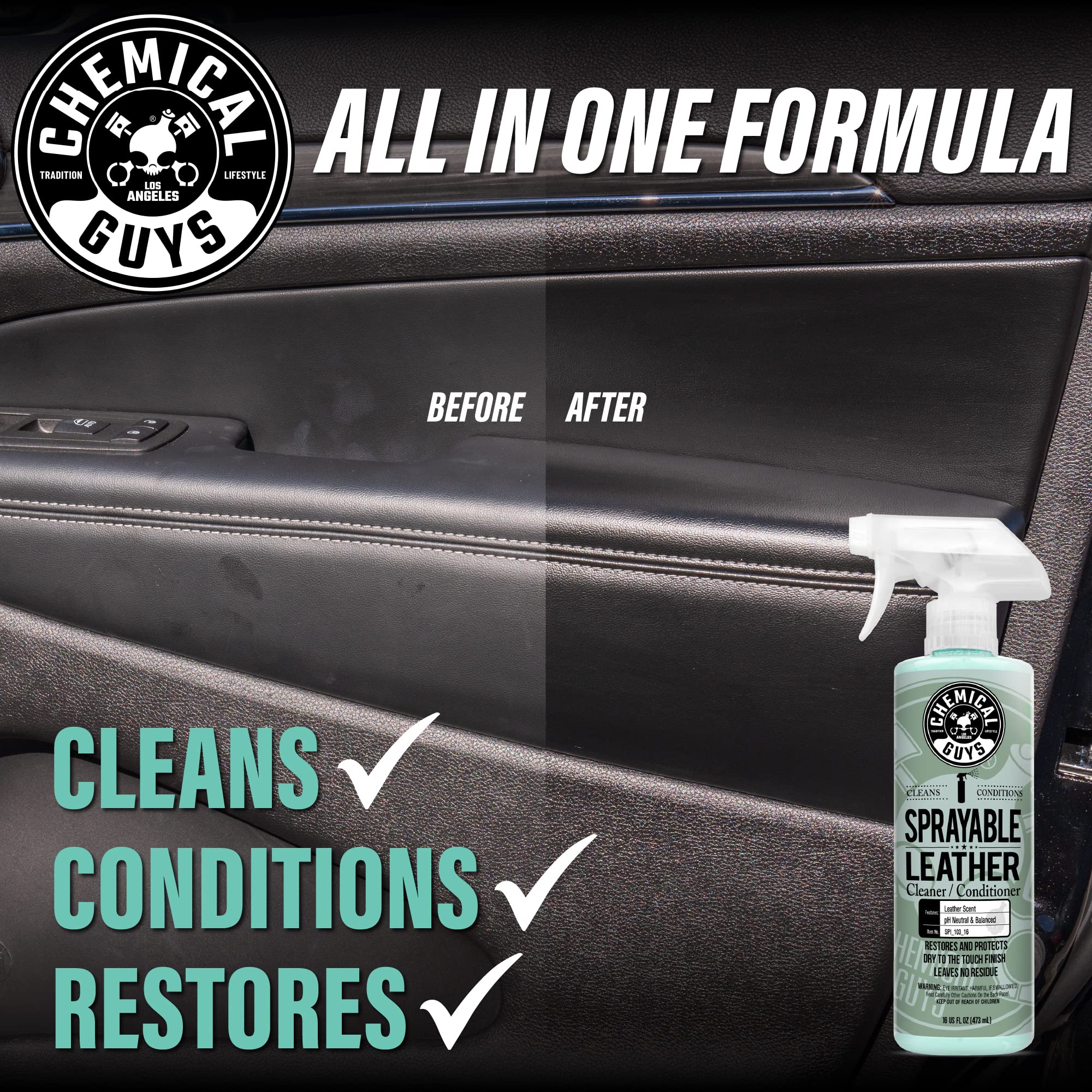 Chemical Guys SPI_103 dry-to-the-touch formula ready for easy wipe and finish