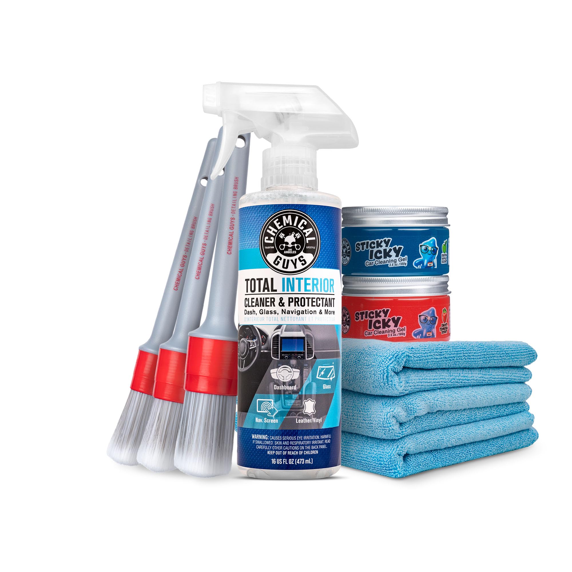 Chemical Guys total interior cleaner bottle for dashboards, seats, and more