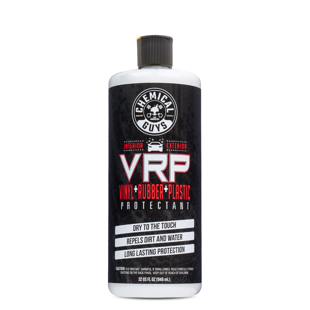 Chemical Guys VRP on tires delivers a non-greasy, deep shine and protection