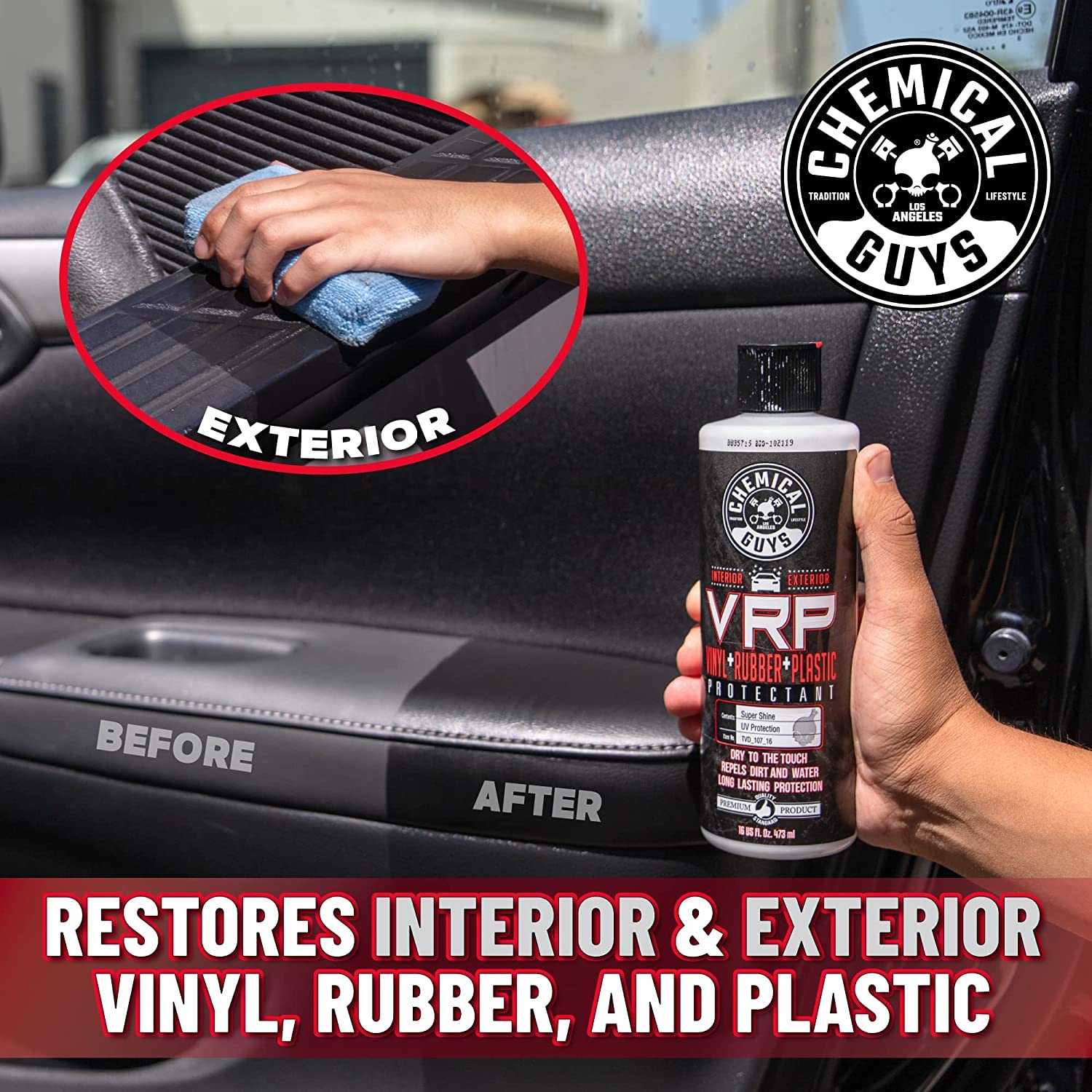 Dry-to-the-touch feel after VRP application on surfaces.
