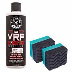 Chemical Guys VRP Protectant bottle protects vinyl and plastic surfaces.