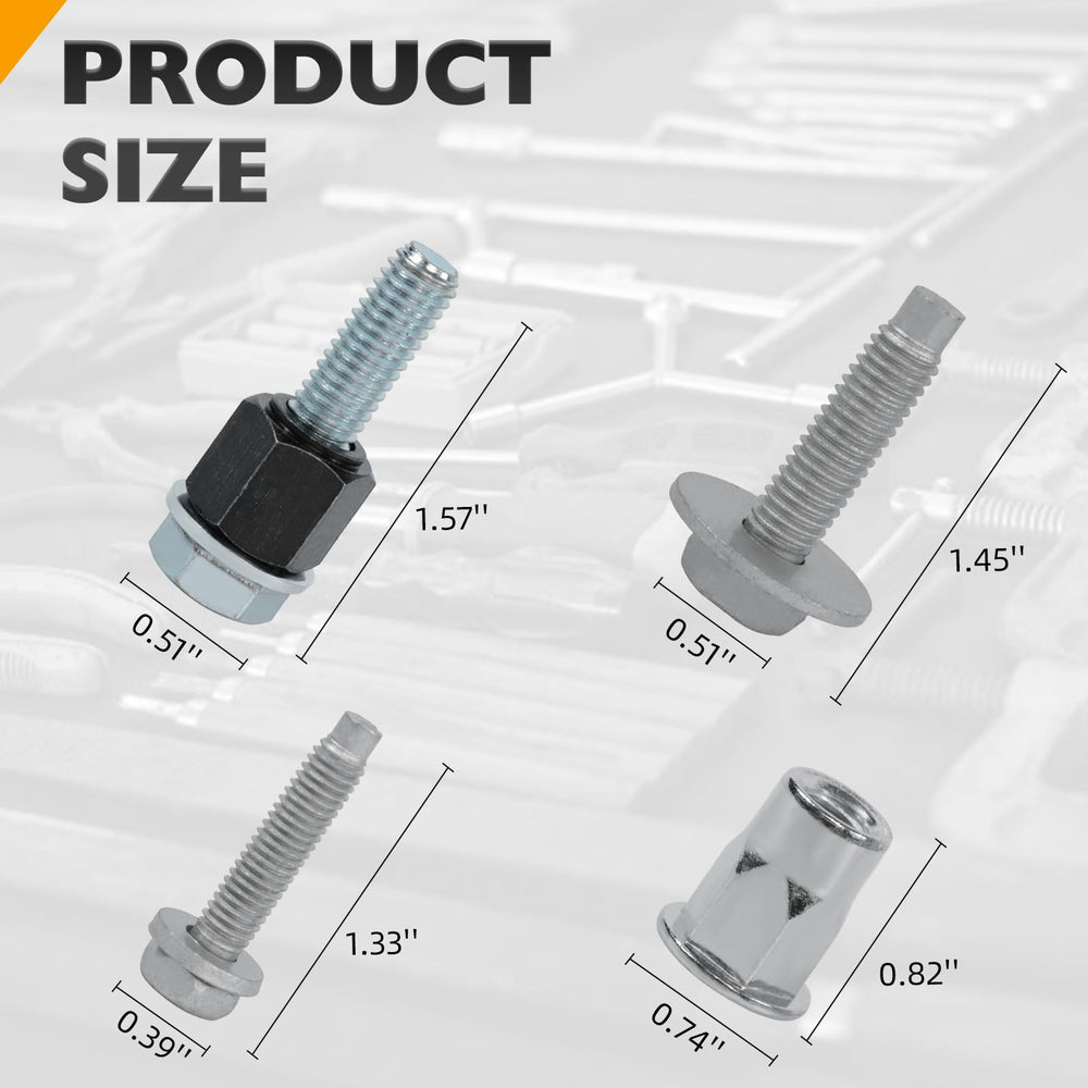 CHENACC hardware kit with Dacromet coating resists rust and corrosion.