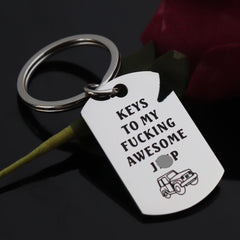 CHENVA compact 45x20mm keychain, easy to carry on jackets or bags.