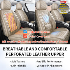 Chezope foam lumbar-support seat covers provide comfortable long-drive support.