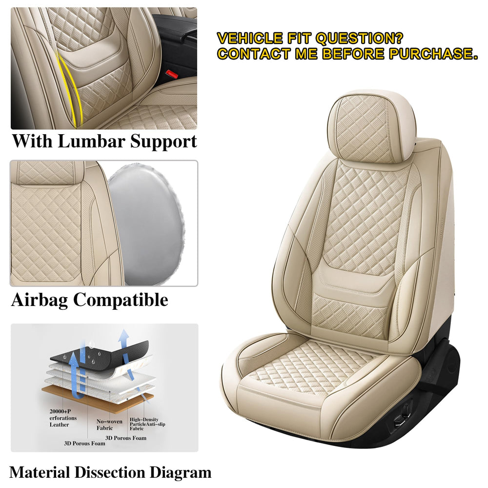 Chezope side airbag-compatible seat covers demonstrate safety-ready design.