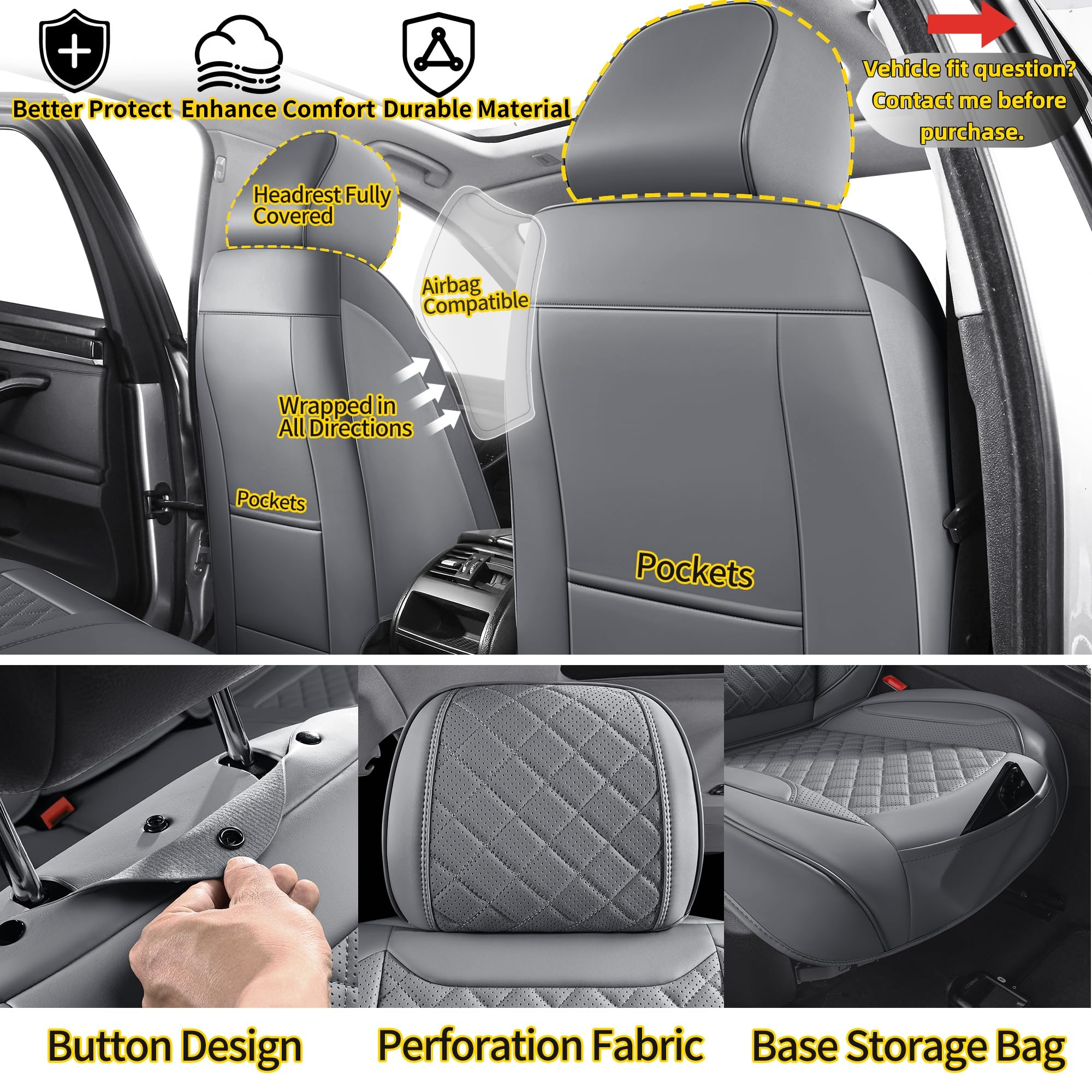 Chezope breathable waterproof leather surface for comfort and easy cleaning.