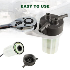 CHGJ fuel filter element installation with exact fit for Yamaha models.