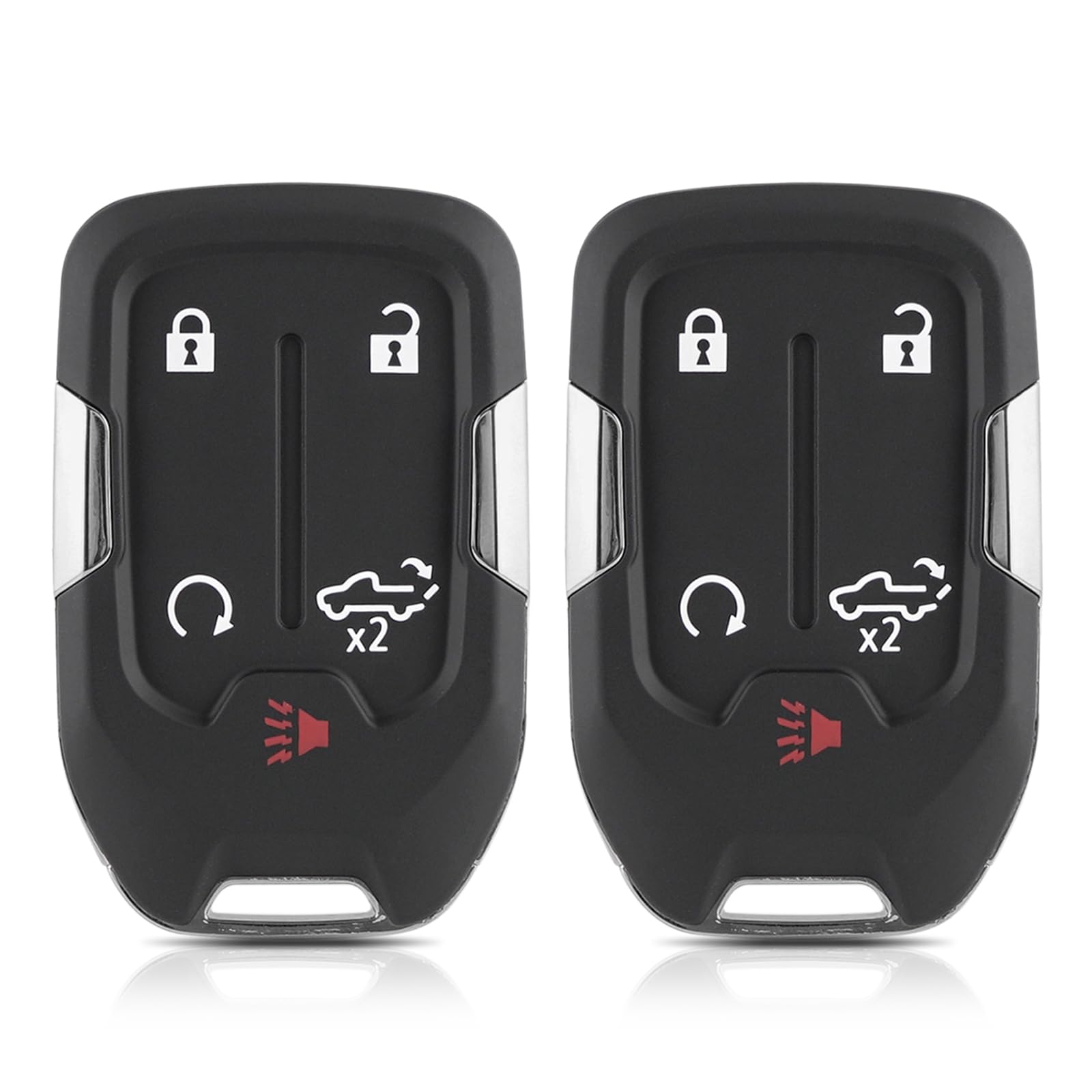 CHIJUIYZKEY 2pc GMC Sierra key fob cover front view shows secure snap-on fit