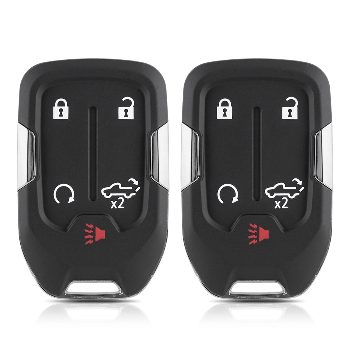 CHIJUIYZKEY 2pc GMC Sierra key fob cover front view shows secure snap-on fit