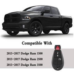 CHIJUIYZKEY RAM 1500 back key fob view for quick setup