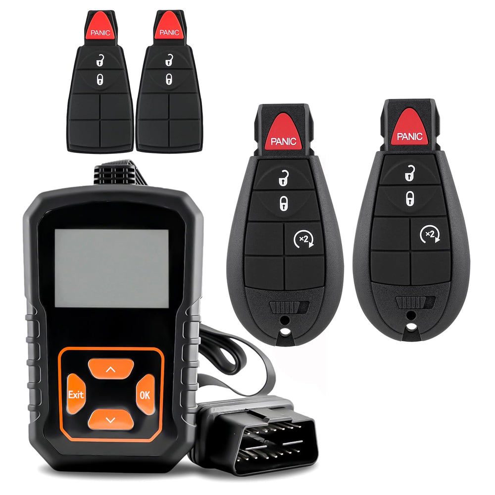 CHIJUIYZKEY RAM 1500 front key fob view for easy DIY replacement