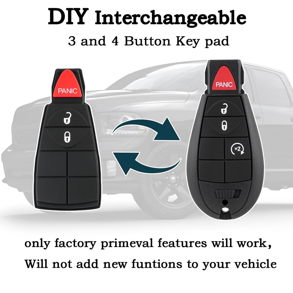 CHIJUIYZKEY RAM 1500 interior key fob with button layout