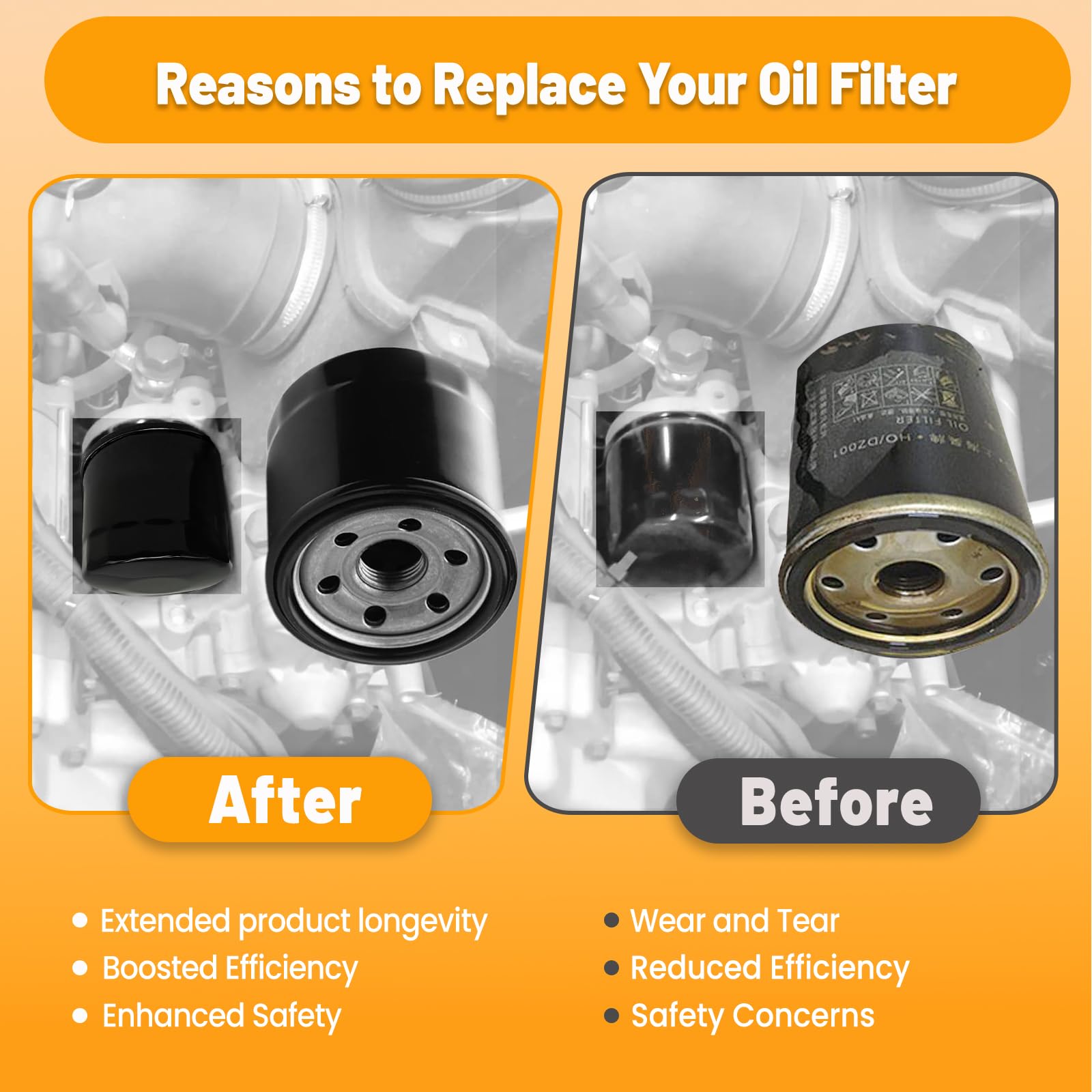 Chikia Hisun oil filter seal ensures a tight, leak-free fit