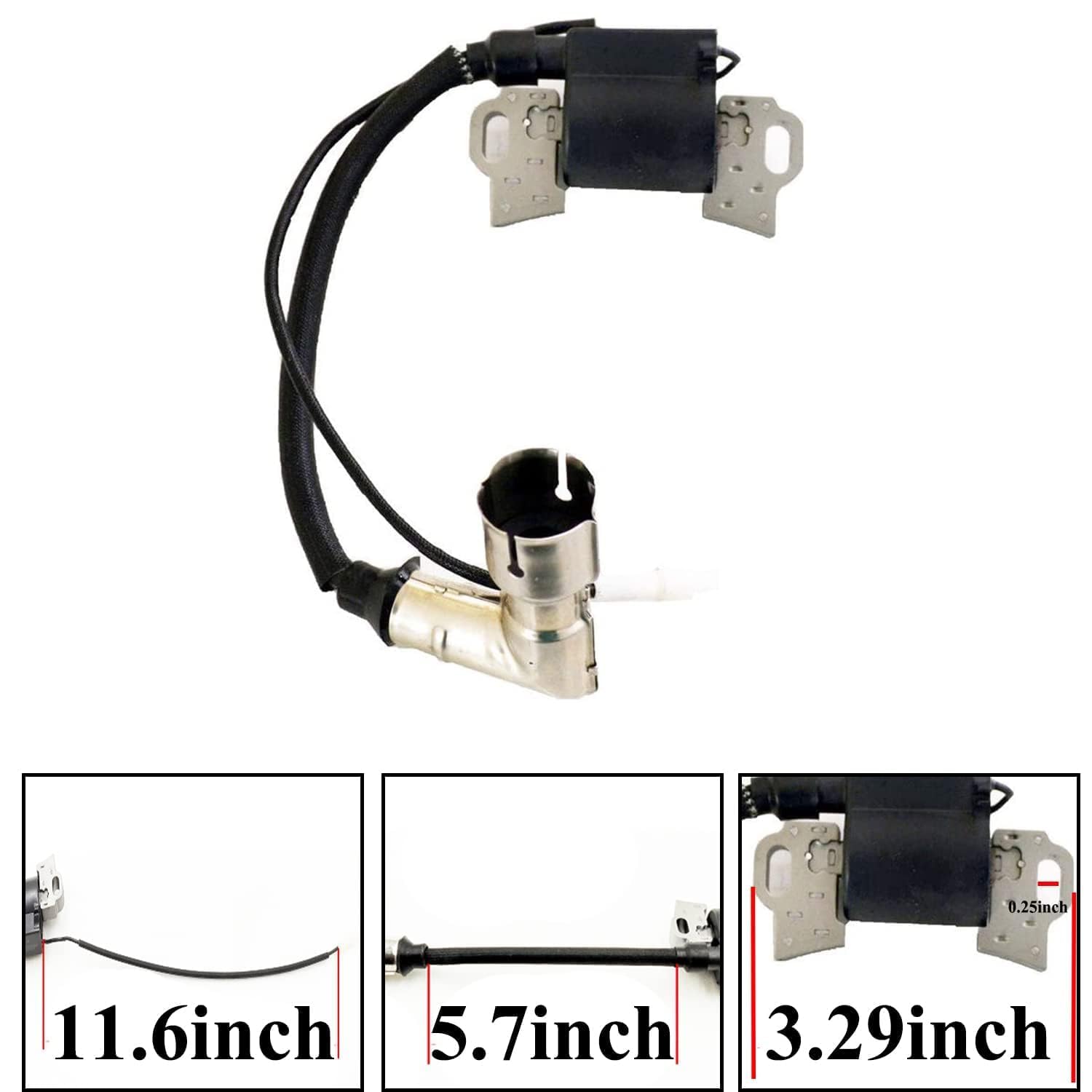 Chikia ignition coil assembly highlighting MTD Powermore compatibility for straightforward replacement.
