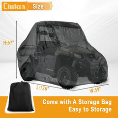 Chikia 2-3 seater cover shown for compatible UTV fit