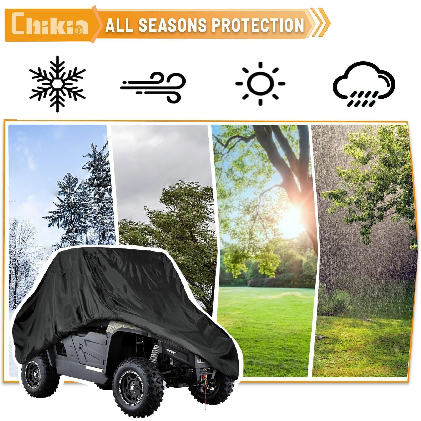 Chikia UTV cover compatible with Massimo and Hisun Axis models