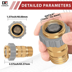 Chillerk lead-free brass regulator close-up emphasizes safe drinking water use