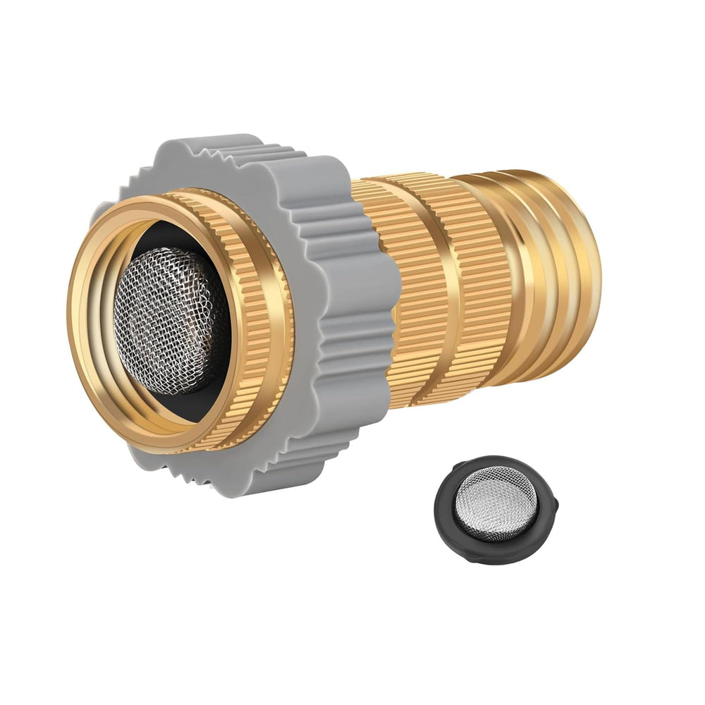 Chillerk RV Hi-Flow regulator front view shows compact inline design for RV plumbing