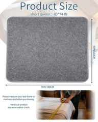 Chimelva short queen underlay 74x60 fits most RV beds for quick setup.