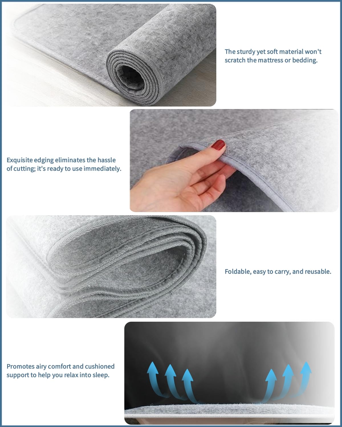 Chimelva breathable underlay minimizes upkeep with wipe-clean maintenance.