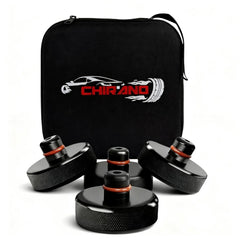 Chirano lifting jack pad set aligns with Tesla jack points for safe lifting