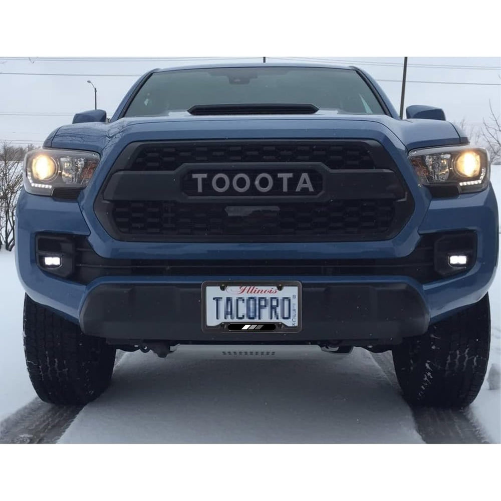 CHLSD Toyota TRD stripe frame kit components with screws