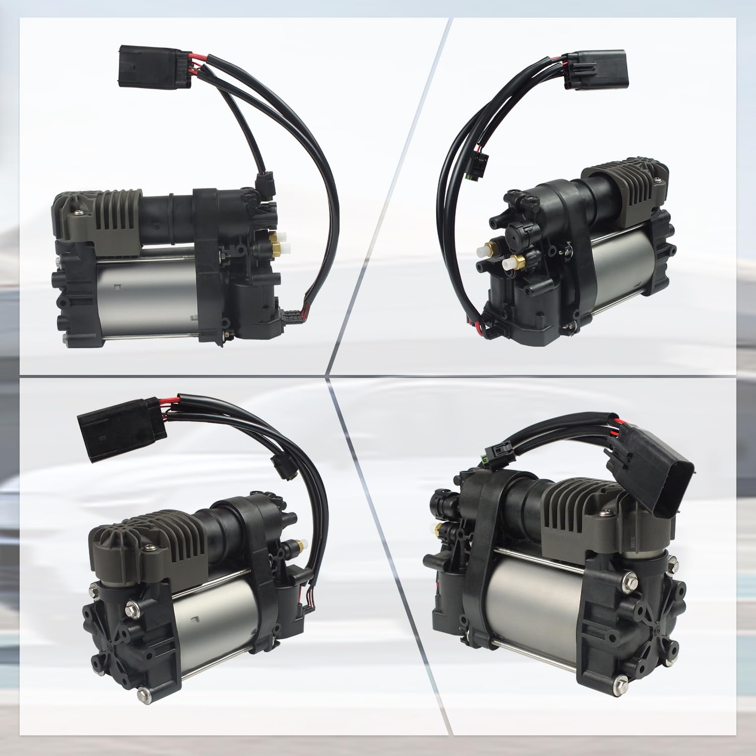 Chonse air suspension pump side view emphasizes compact design for tight engine bays