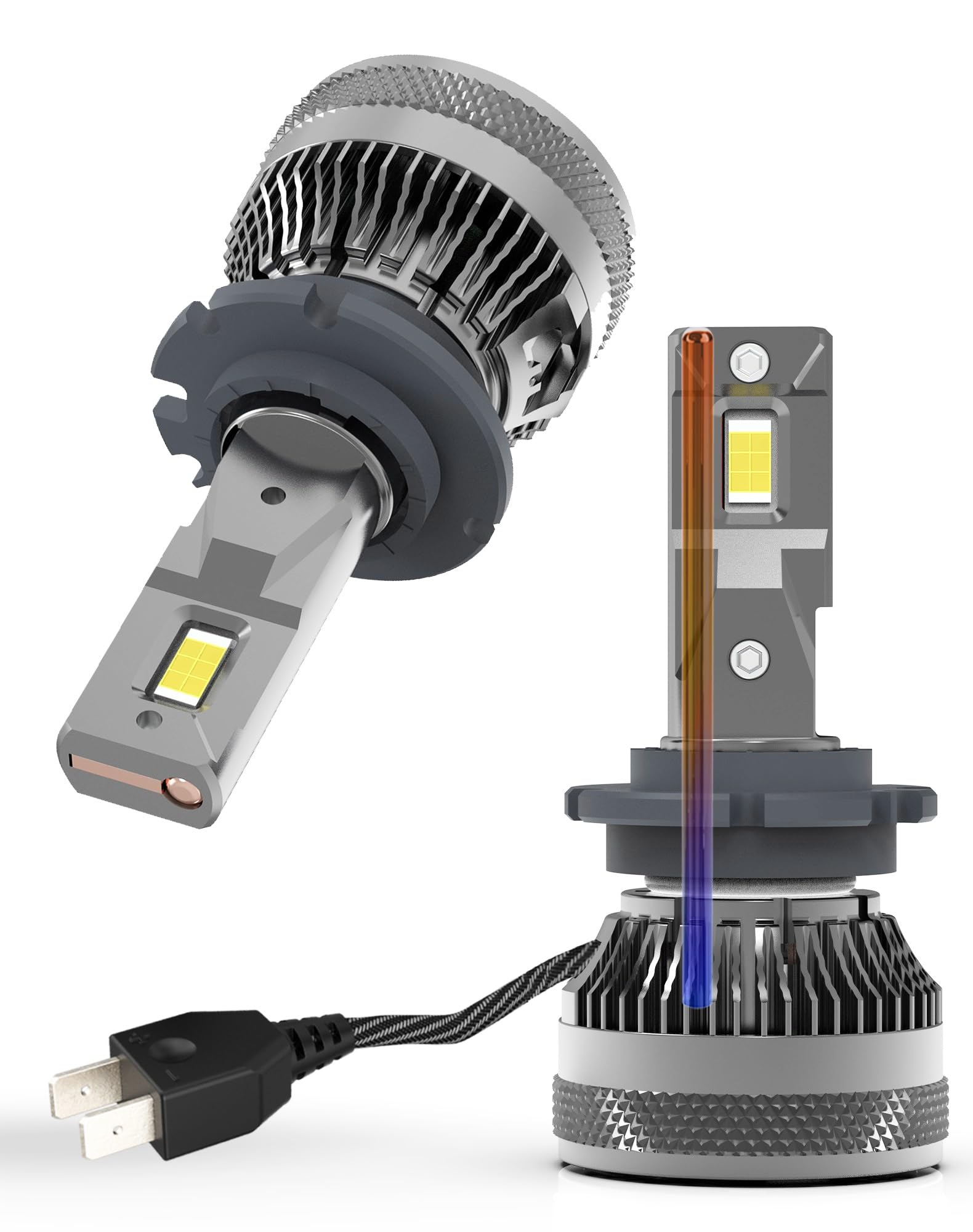 CHOPDARK D2H LED bulbs front view for night driving visibility