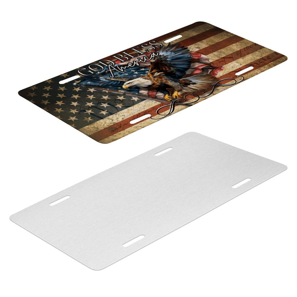 Chroleia license plate with pre-drilled holes fits most vehicles.