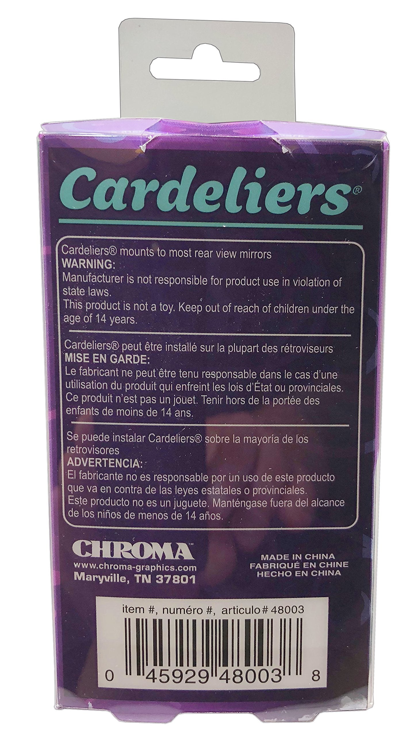 Chroma Cardelier faux crystal teardrops sparkle, elevating cabin ambiance on the go
