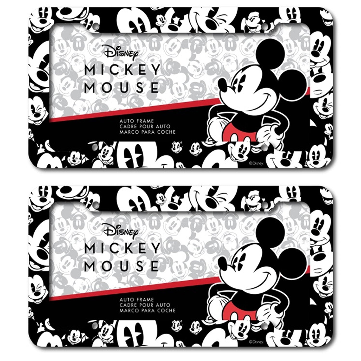 Chroma Head plastic license plate frame protects your plate with Disney flair.
