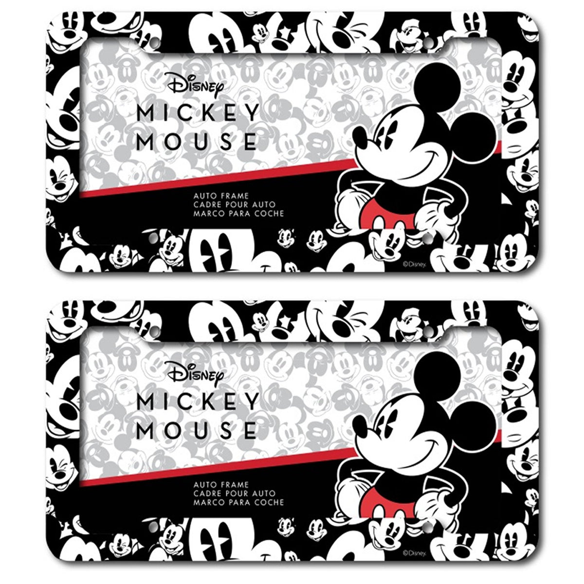 Chroma Head plastic license plate frame protects your plate with Disney flair.