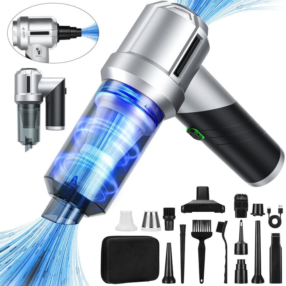 CHUMPOSH car vacuum with 4 in 1 interior cleaning and precision suction