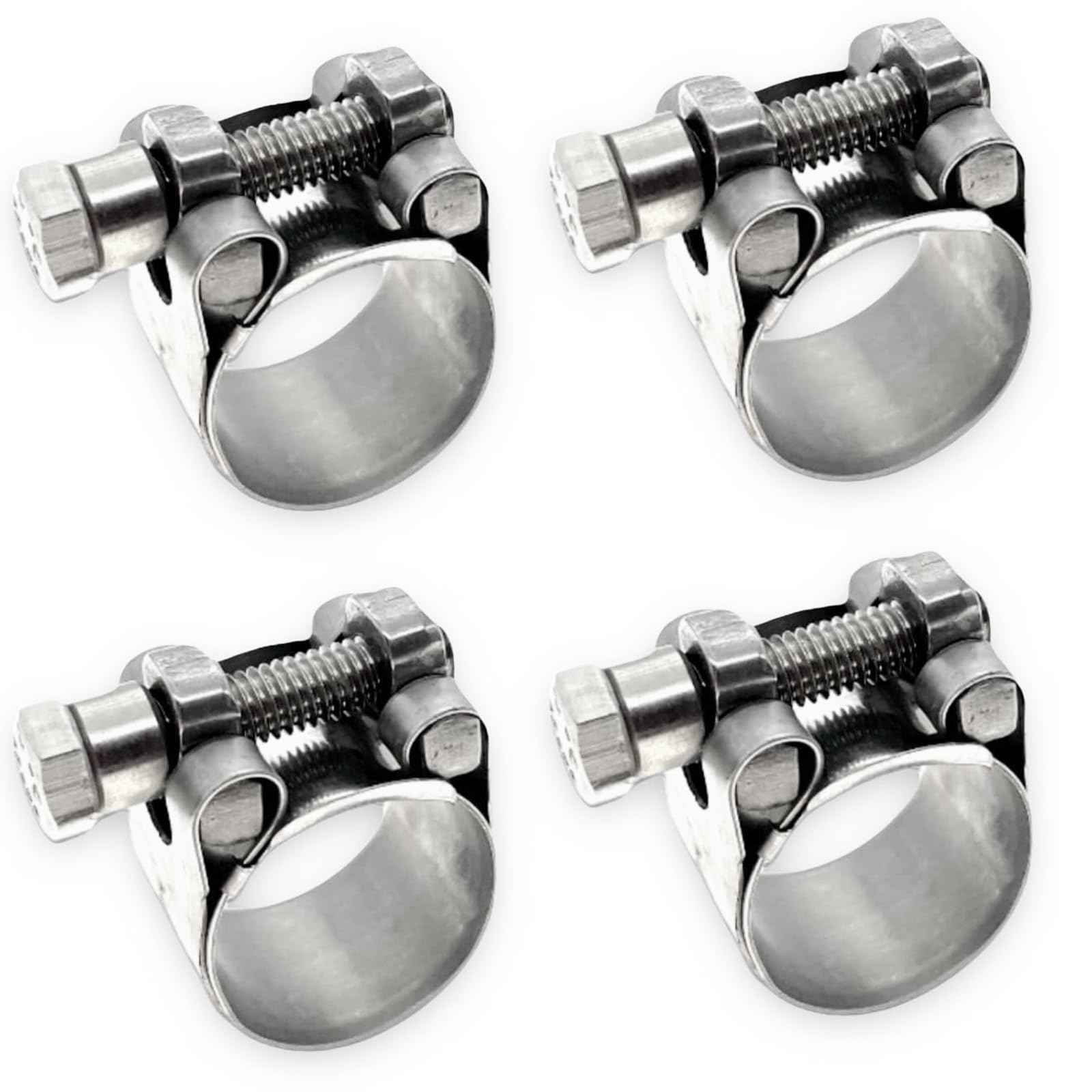 CHUN YUNG DA TT clamp closeup shows durable stainless steel construction for heavy-duty hoses.