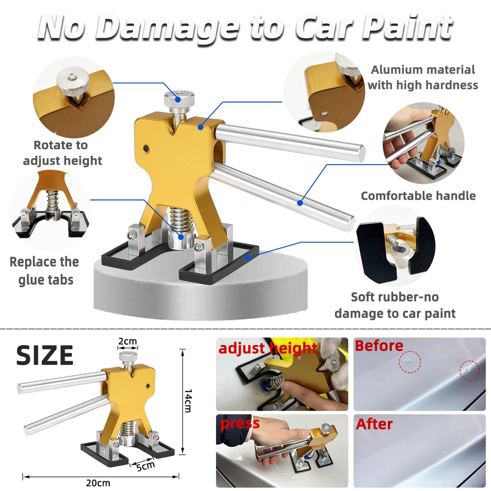 Chymogul glue gun and sticks for secure, clean pulls.