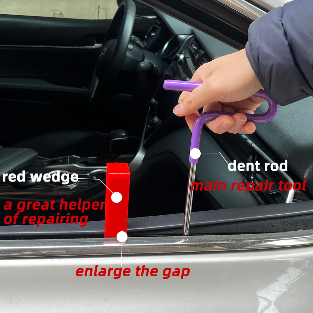 Chymogul red wedge opens gaps for guided repair work