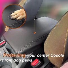 ciizssria Crosstrek armrest cover side seam detail highlighting durable stitching and secure fit