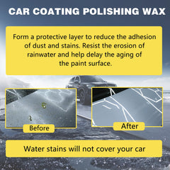 Cijikos Titanium Ceramic Wax Cream application hand demonstrates smooth glide for easy DIY coating