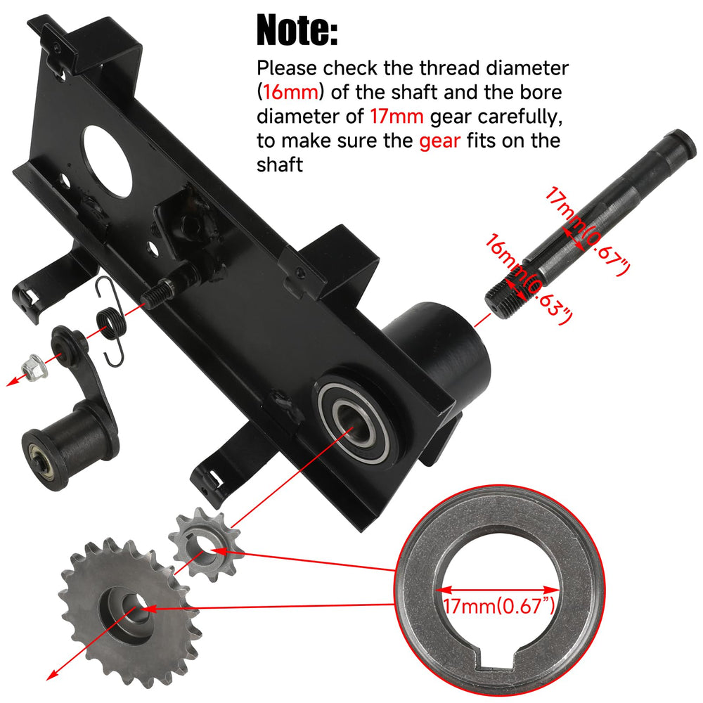 CILOYU 20T jackshaft sprocket for balanced speed and torque
