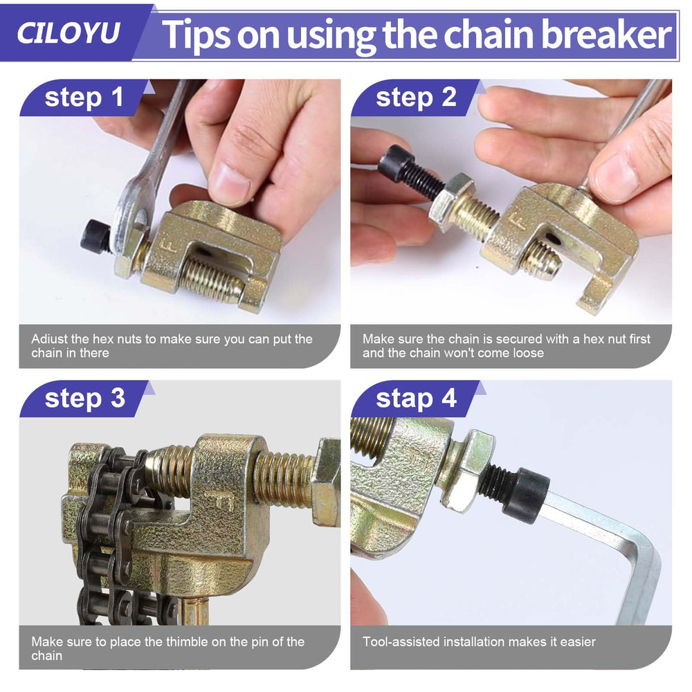 CILOYU chain mounted on sprocket showing straight alignment