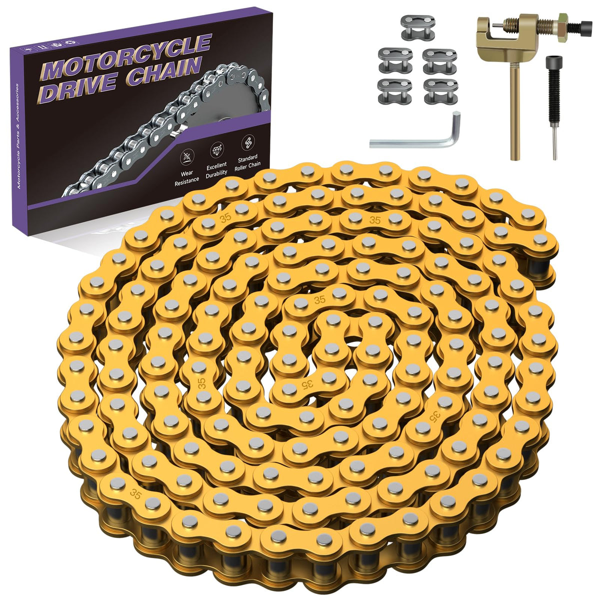 CILOYU 35 chain mini-bike product shot showing durability for long-lasting use.