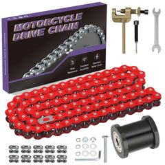 CILOYU 35 red chain with 140 links demonstrates durability for minibikes.