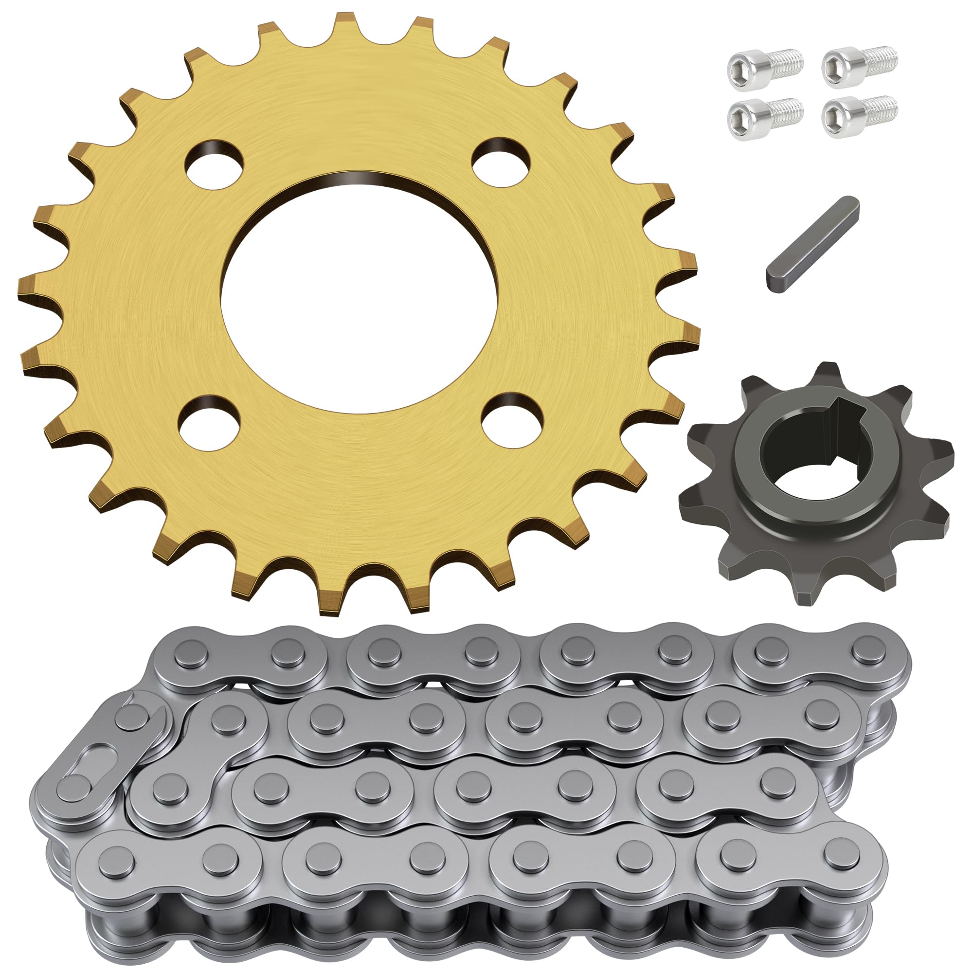 CILOYU 420 chain 25T sprocket for Coleman KT196 go kart improves power transfer