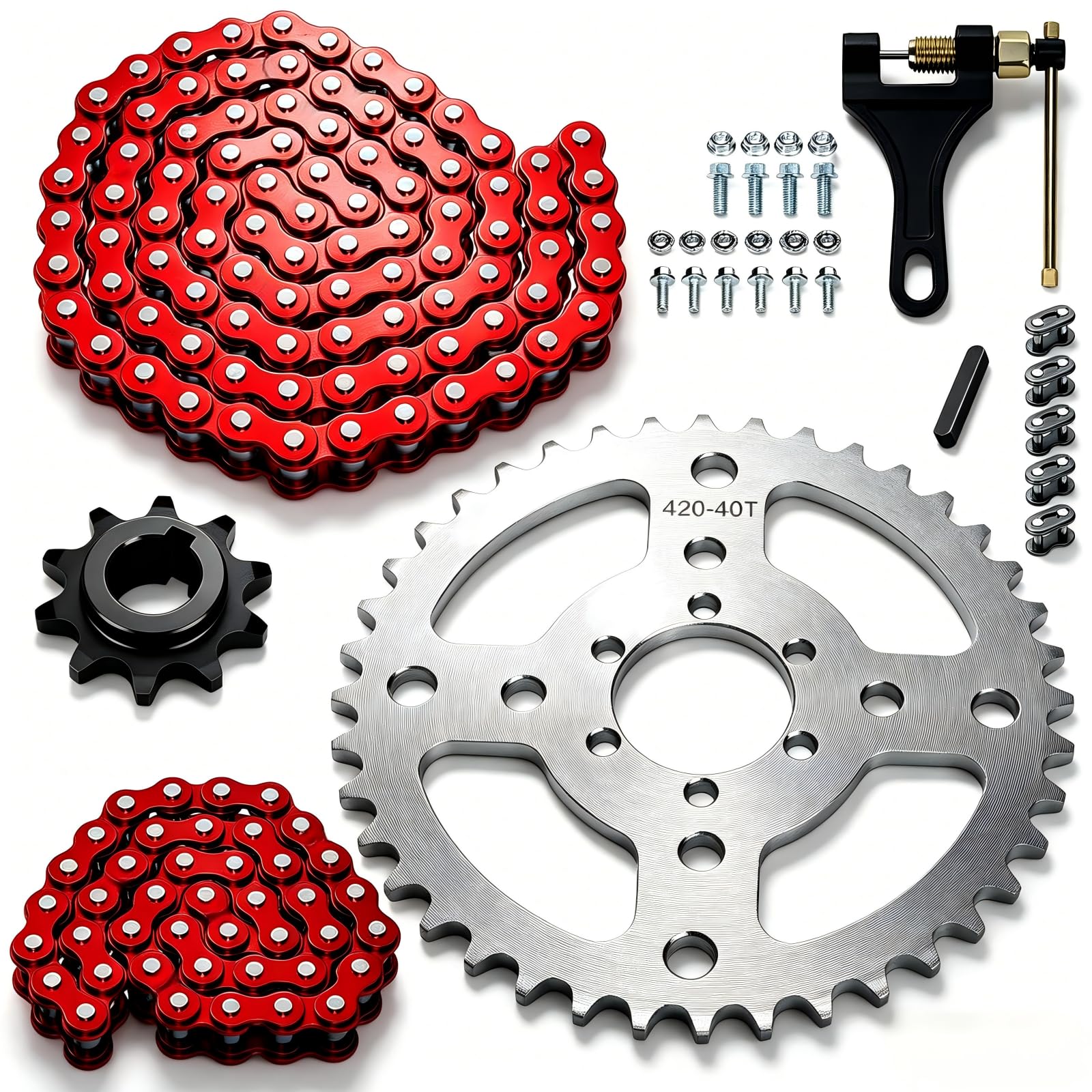 CILOYU 420 chain 40t sprocket front view showing teeth for smooth power transfer