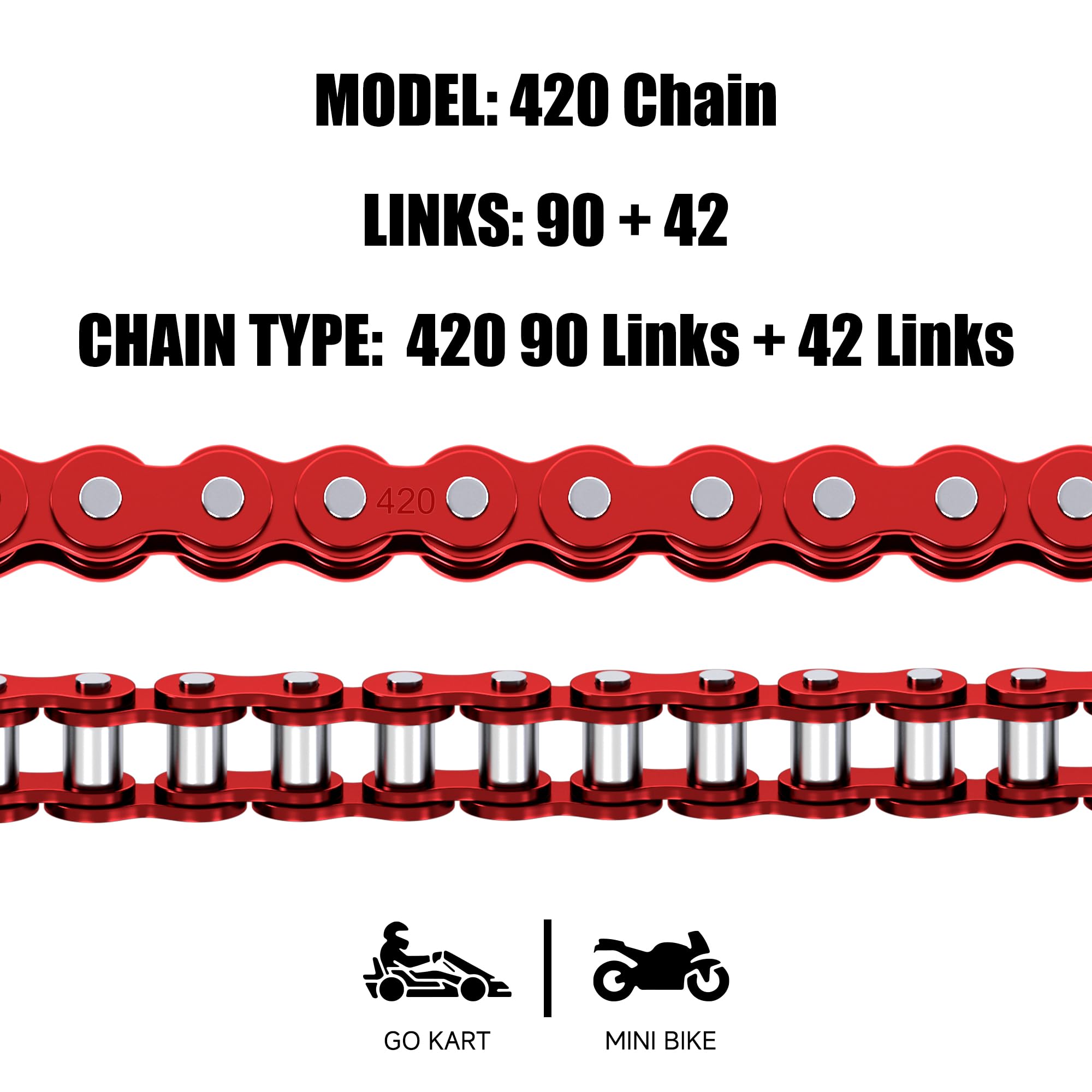 CILOYU 420 chain with chain-breaker shows included tool for quick install