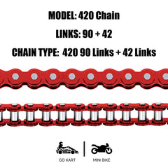 CILOYU 420 chain with chain-breaker shows included tool for quick install