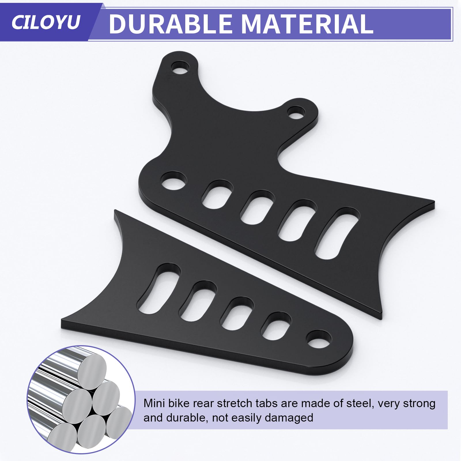 CILOYU 4in stretch tabs 12mm holes provide precise alignment.