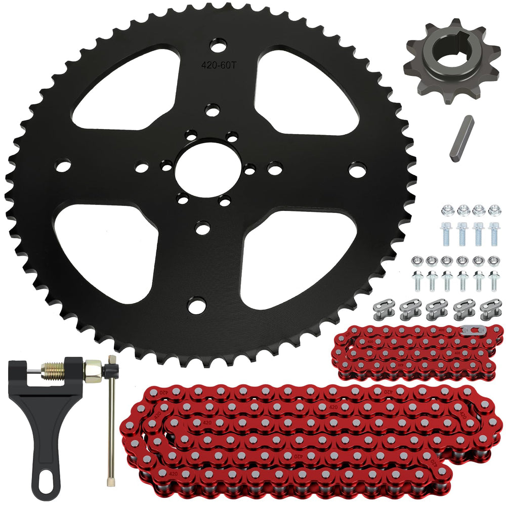 CILOYU 60T sprocket close-up with 40mm bore for mini bikes and torque gains