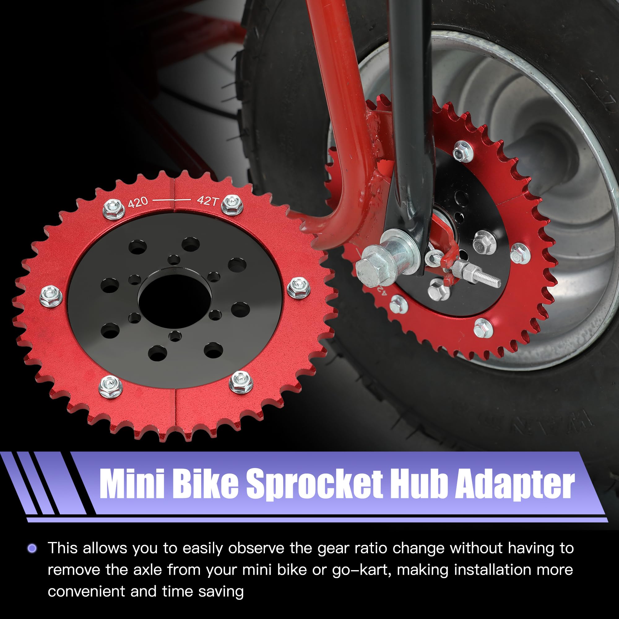 CILOYU anodised aluminium sprocket assembly with wear resistance.
