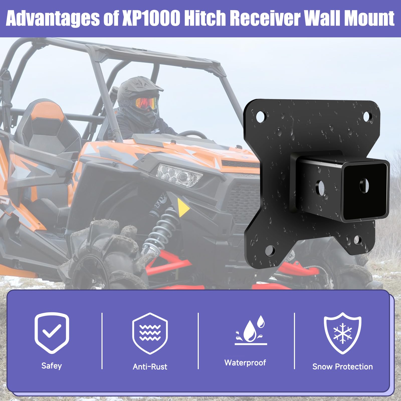 CILOYU black powder-coated finish provides rust resistance and durability outdoors.